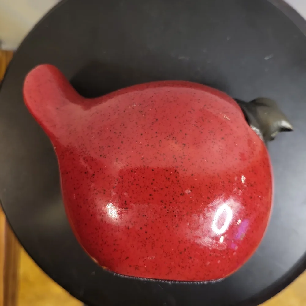 Mid-Century Modern Scandinavian Toikka Style Red and Black Bird - Picture 10 of 10